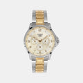 Casio Enticer Men Quartz Champagne Dial Analog Stainless Steel Watch A2453 - 1
