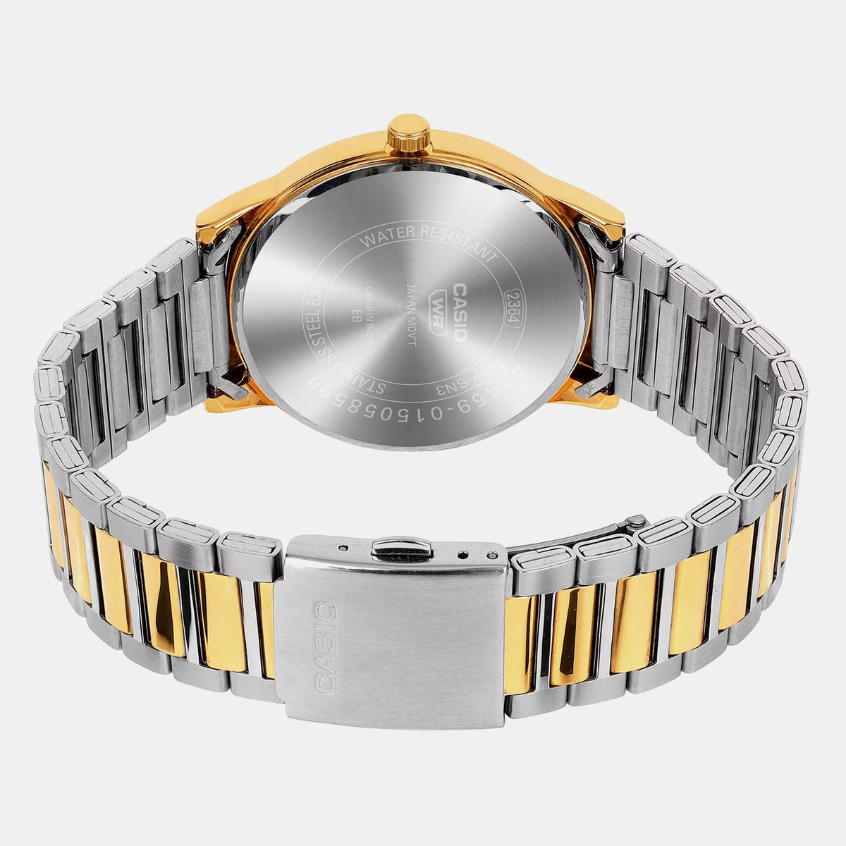 Casio Men Quartz Black Dial Analog Stainless Steel Watch A2459 - 4