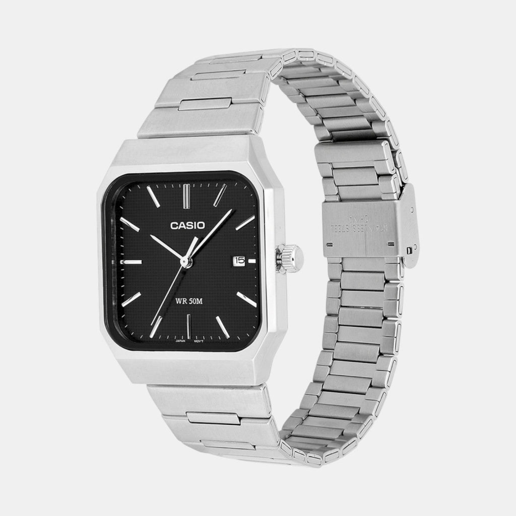Casio Enticer Men Quartz Black Dial Analog Stainless Steel Watch A2465 - 3