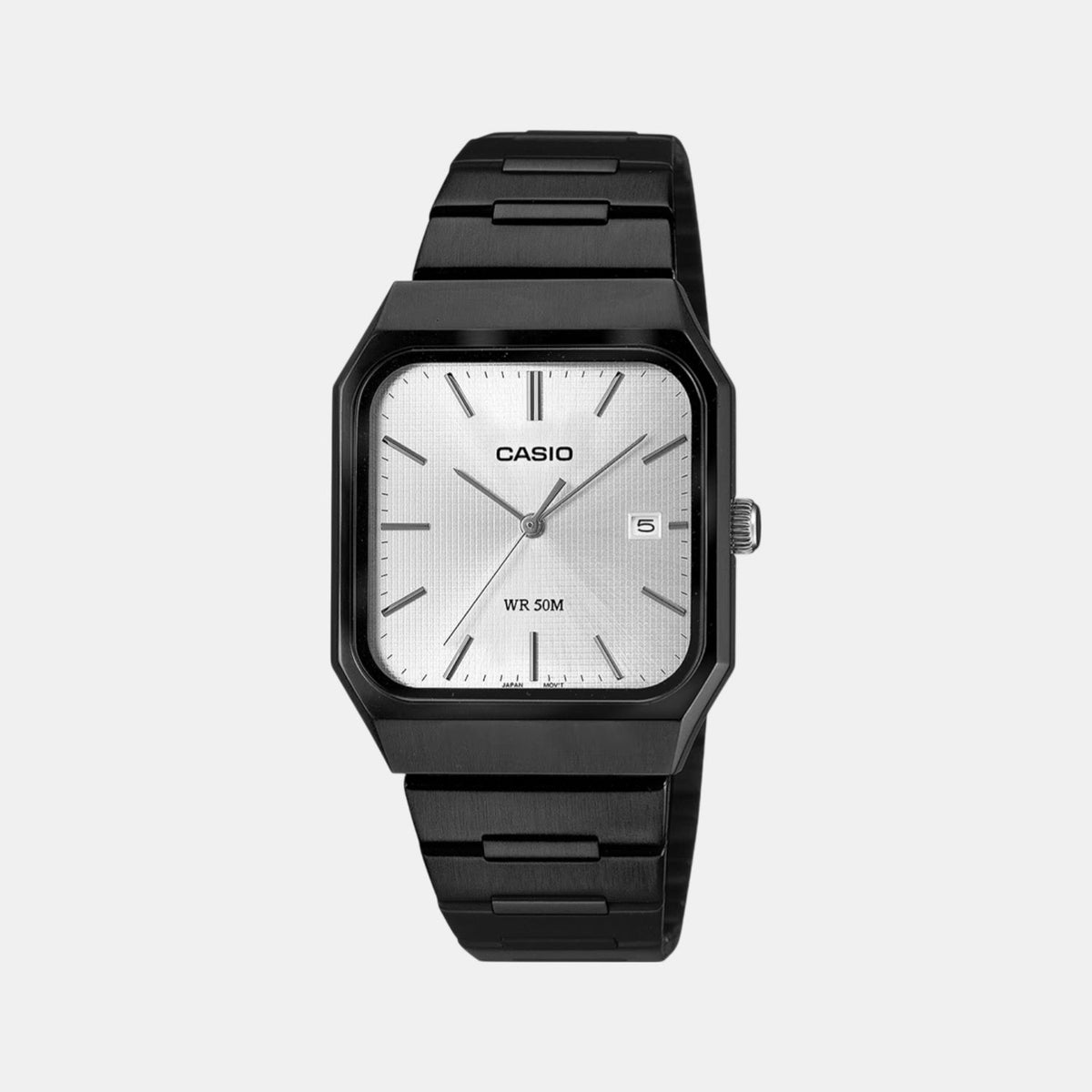 Casio Enticer Men Quartz Silver Dial Analog Stainless Steel Watch A2469 - 1
