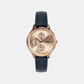 Casio Enticer Women Quartz Rose Gold Dial Multi-Function Leather Watch A2500 - 1