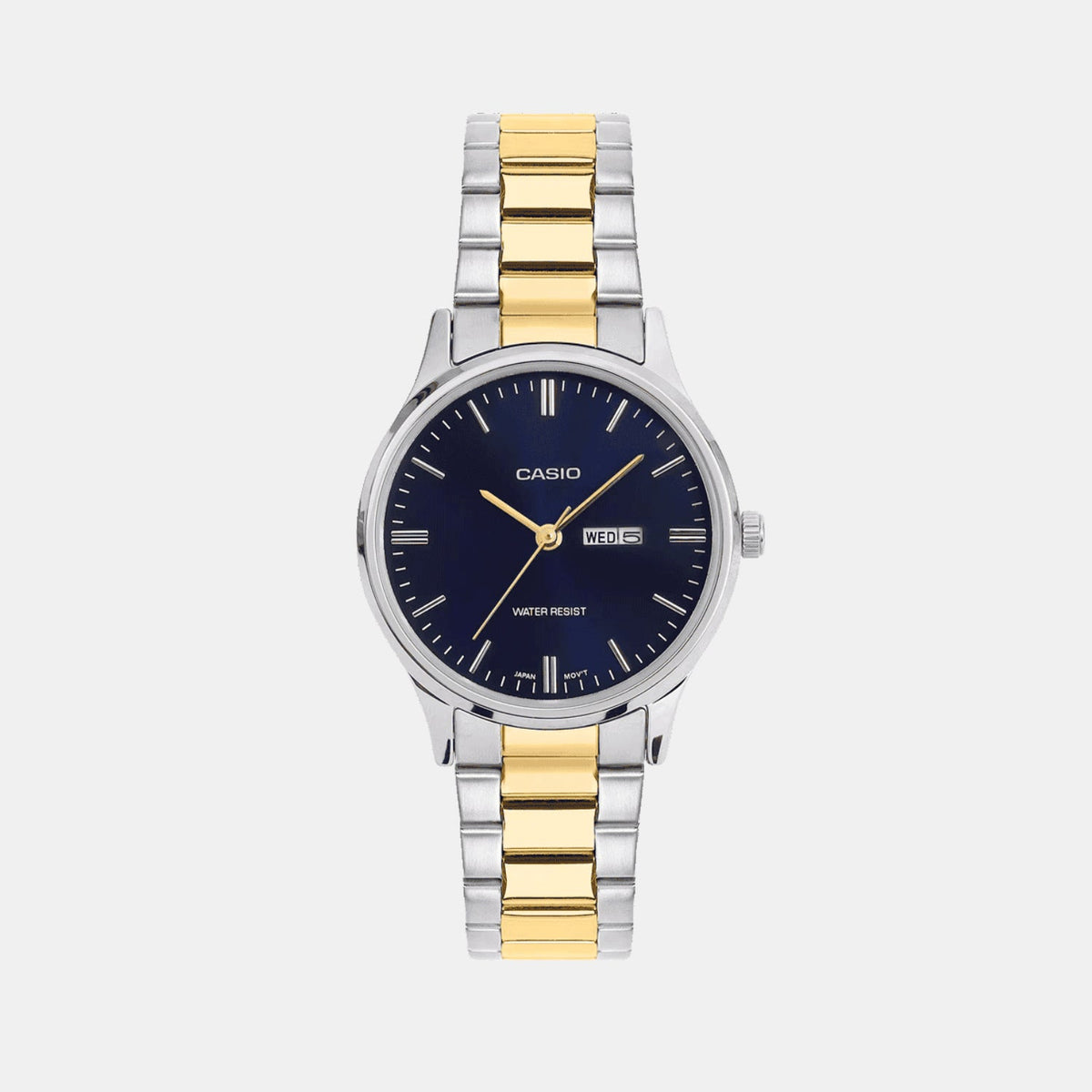 Casio Enticer Women Quartz Blue Dial Analog Stainless Steel Watch A2512 - 1