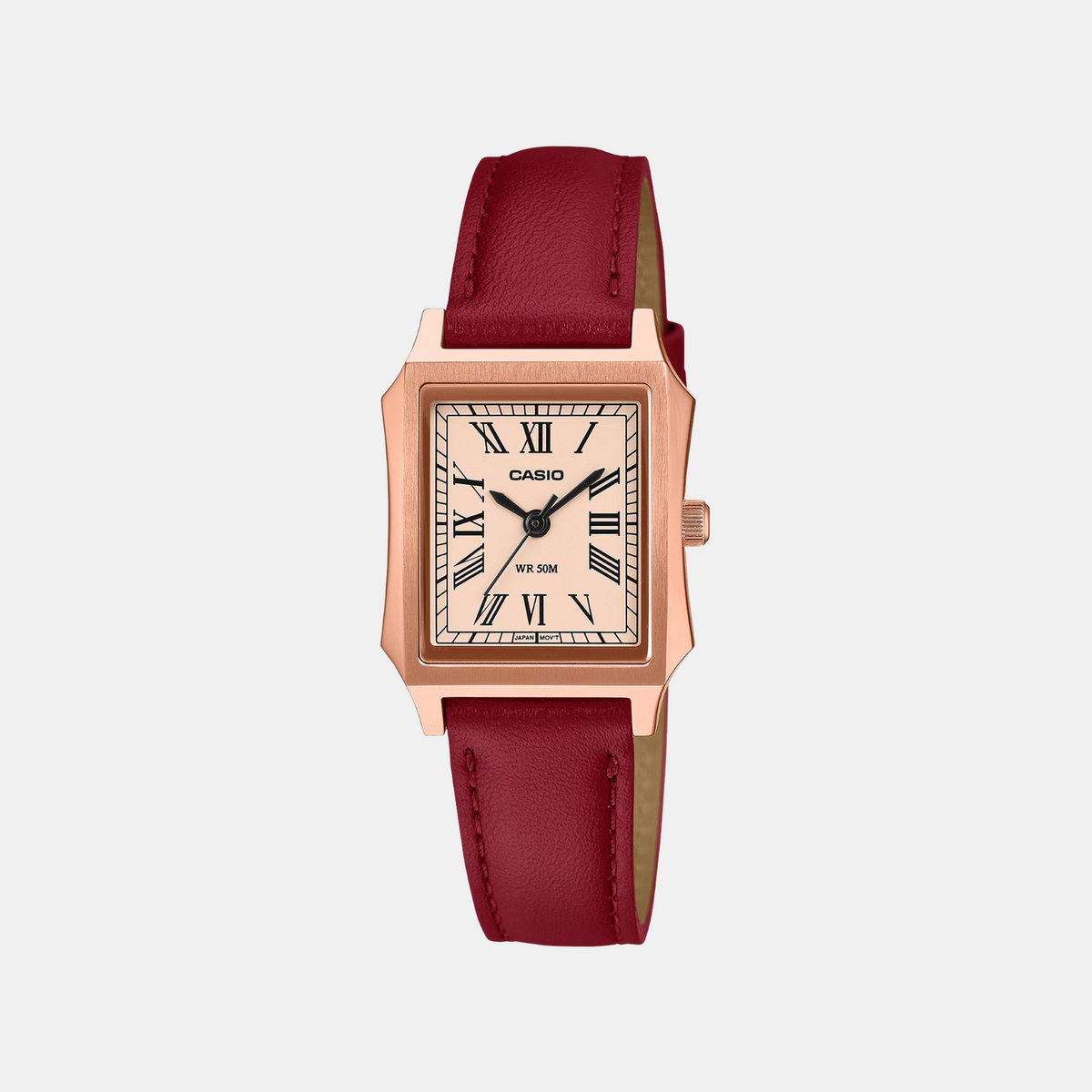 Casio Women Quartz Pink Dial Analog Stainless Steel Watch A2558 - 1