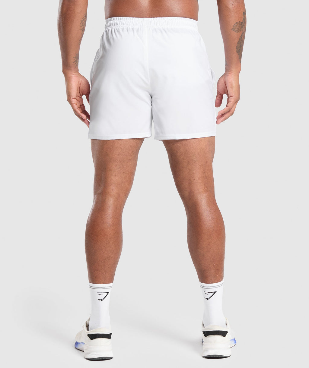 Gymshark Arrival 5" Shorts - White - 2