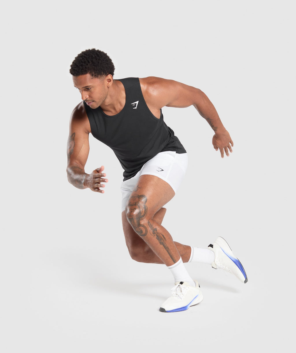Gymshark Arrival 5" Shorts - White - 4