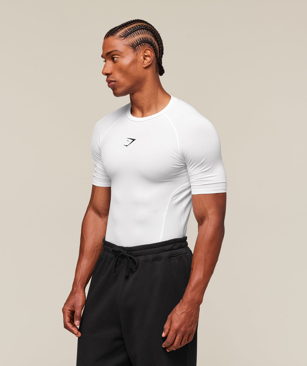 Gymshark Element Baselayer T-Shirt - White - 4