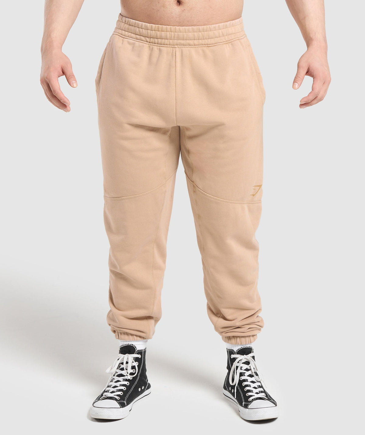 Gymshark Power Washed Jogger - Deep Fawn Brown/Acid Wash Small Ball