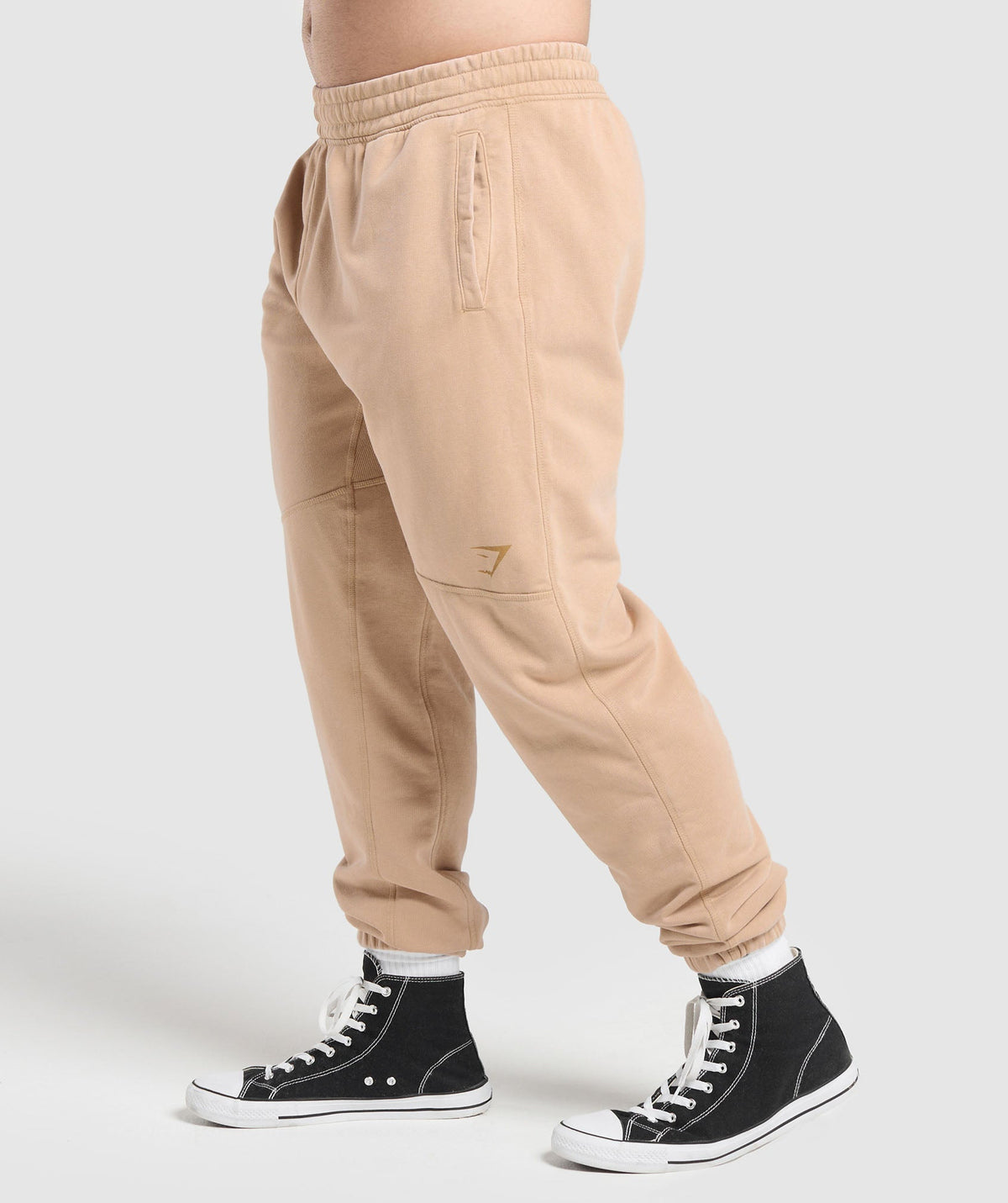 Gymshark Power Washed Jogger - Deep Fawn Brown/Acid Wash Small Ball - 3
