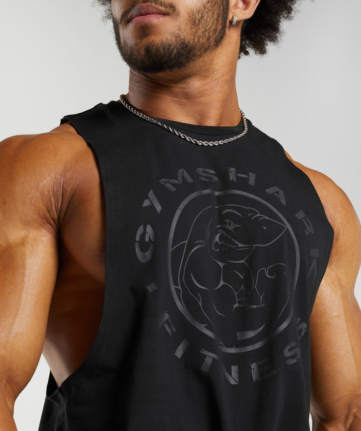 Gymshark Legacy Drop Arm Tank - Black - 2