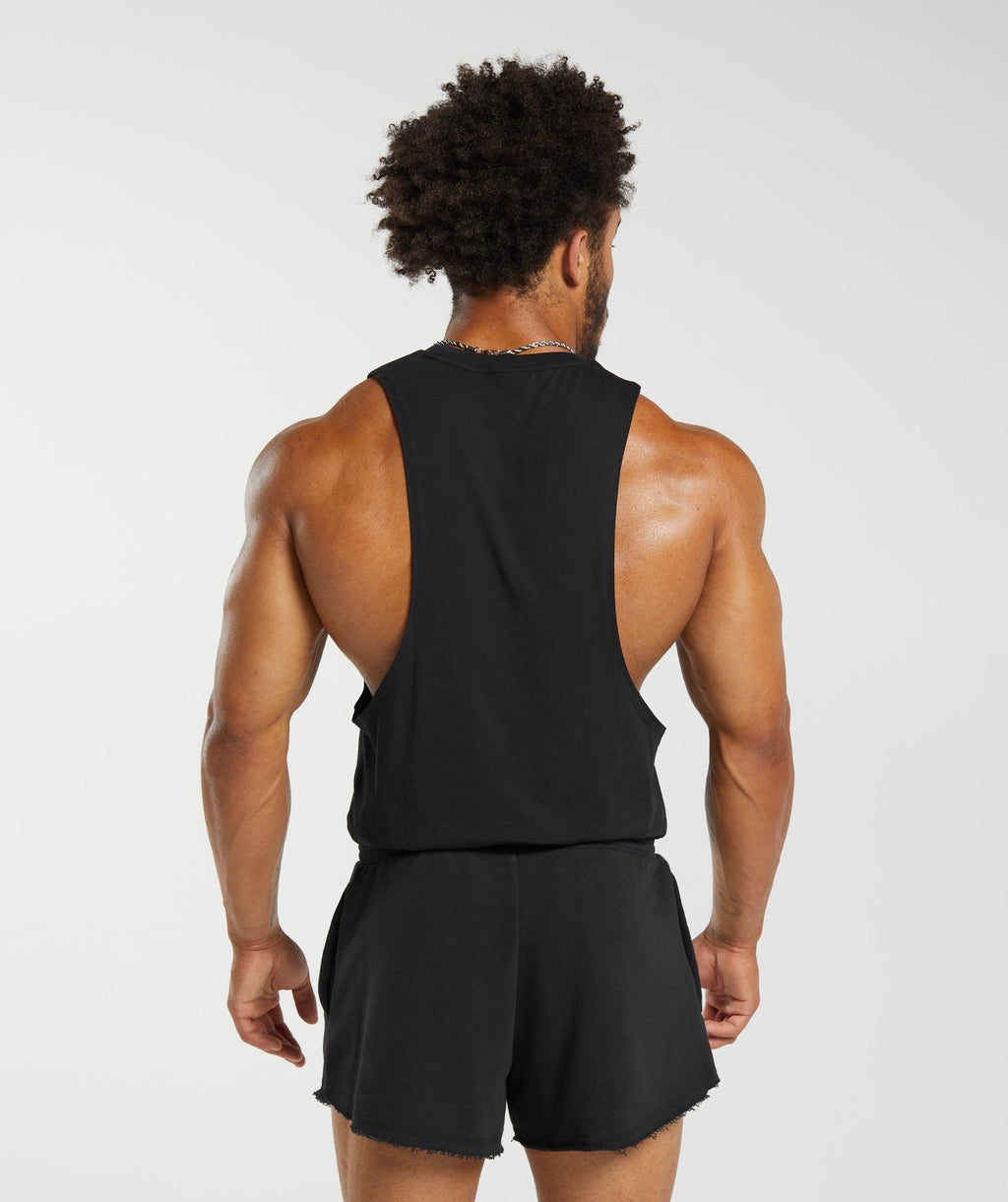 Gymshark Legacy Drop Arm Tank - Black - 7