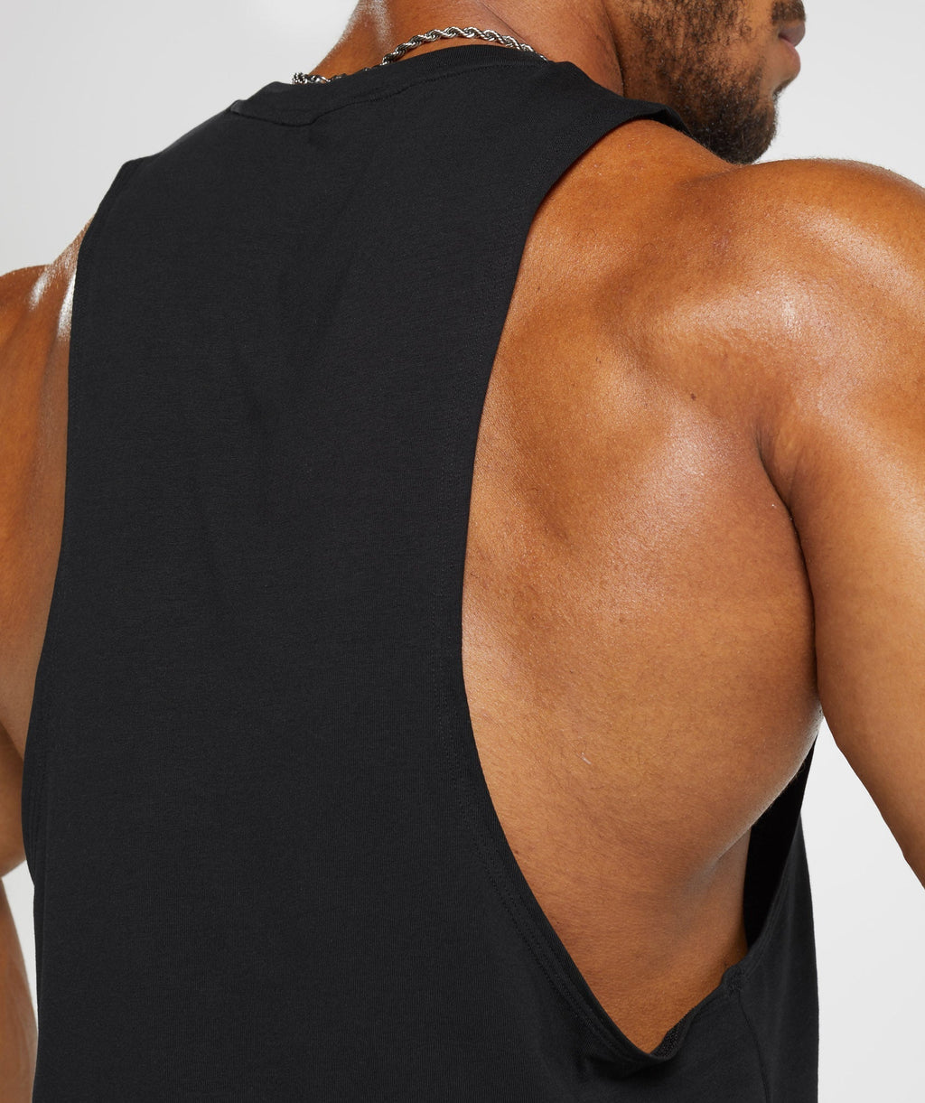 Gymshark Legacy Drop Arm Tank - Black - 10