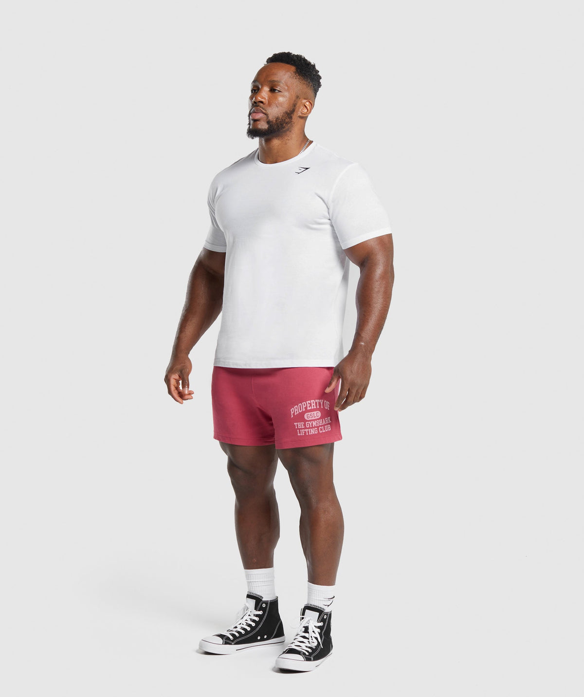 Gymshark Lightweight Jersey Shorts - Vintage Pink - 4
