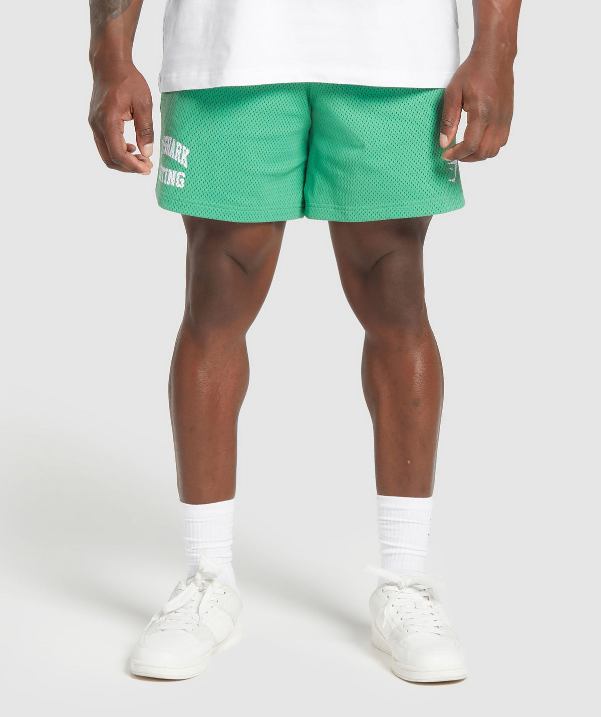 Gymshark Lifting Mesh 7" Shorts - Lagoon Green