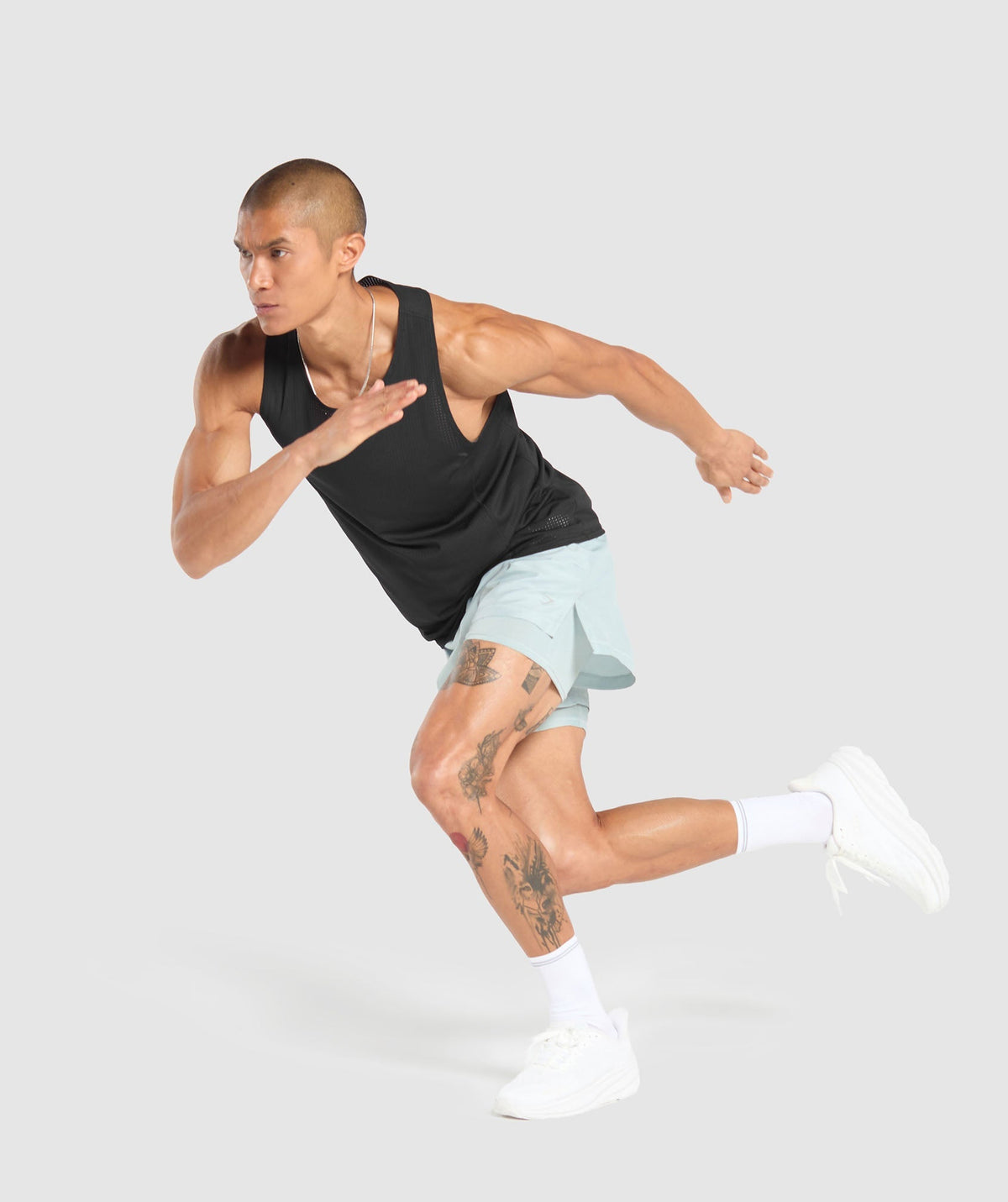 Gymshark Running 2-in-1 Shorts - Cool Blue