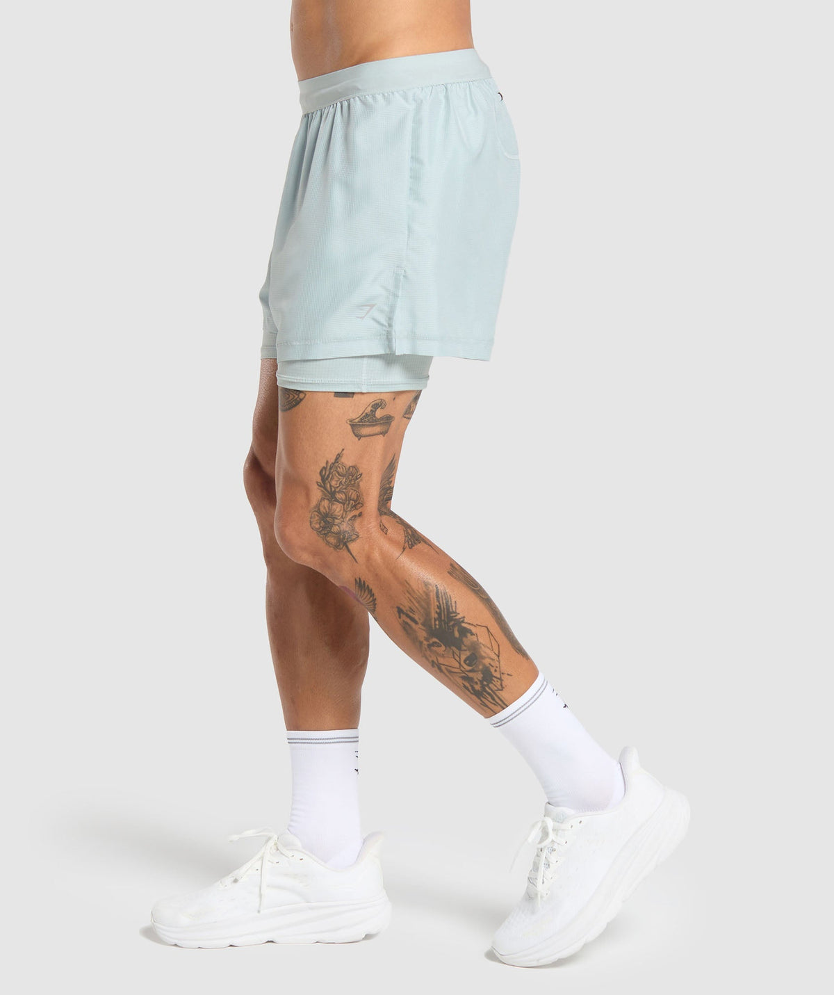 Gymshark Running 2-in-1 Shorts - Cool Blue - 3