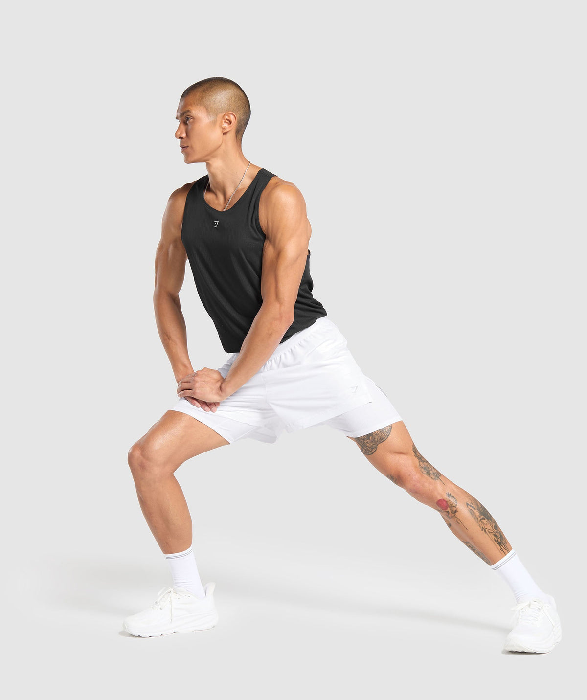 Gymshark Running 2-in-1 Shorts - White