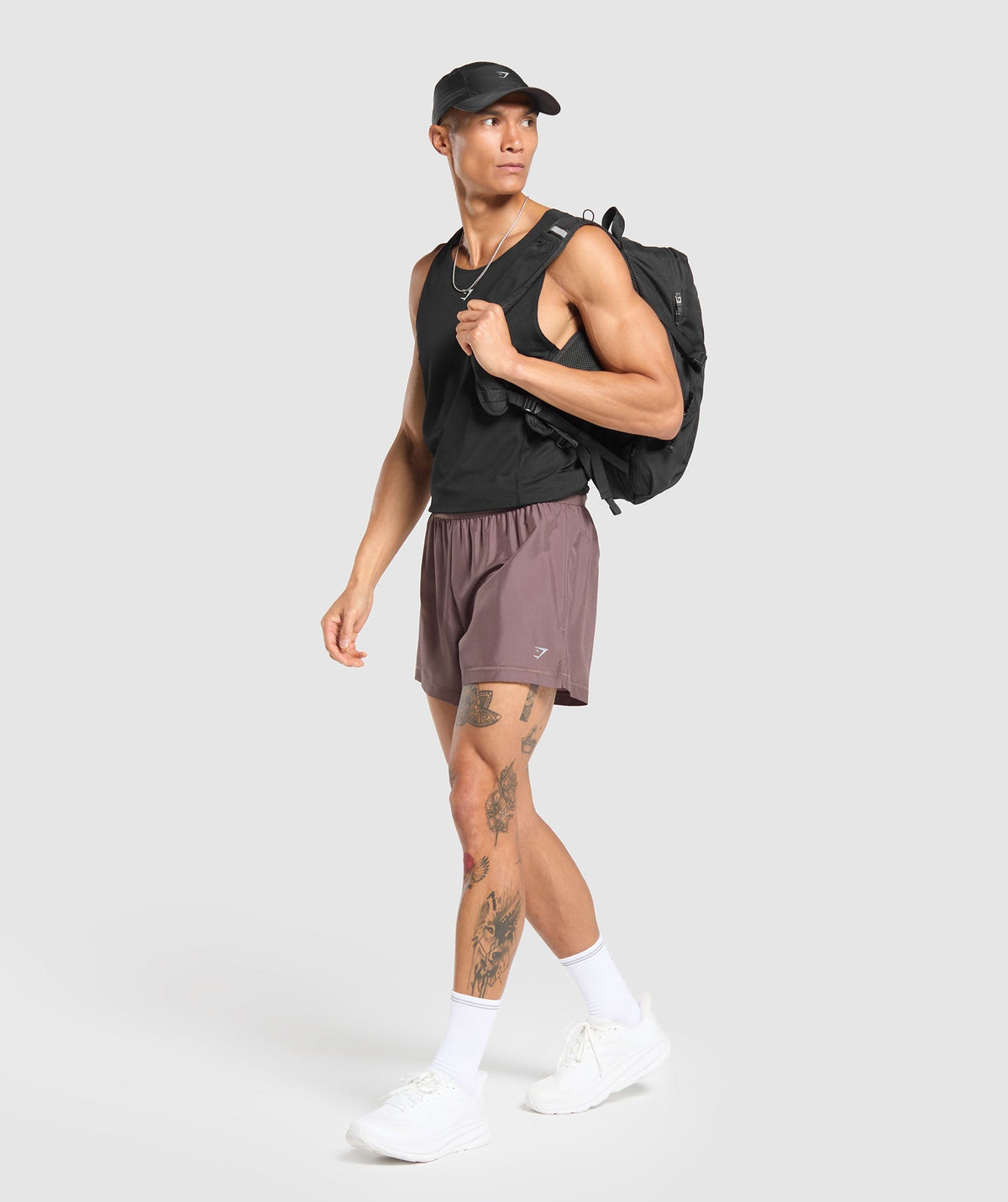 Gymshark Running Shorts - Steel Purple - 5