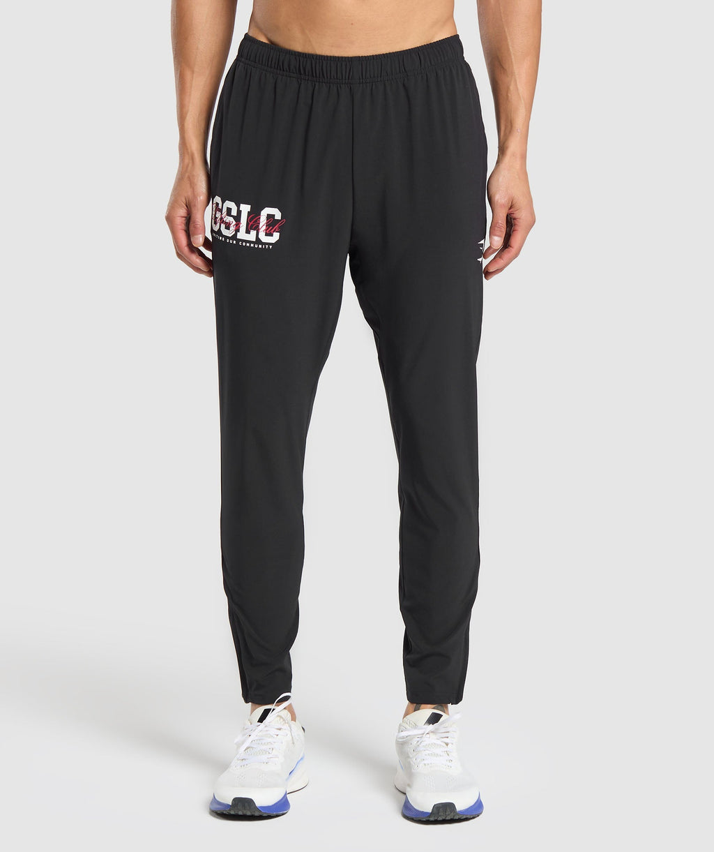 Gymshark Script Woven Joggers - Black