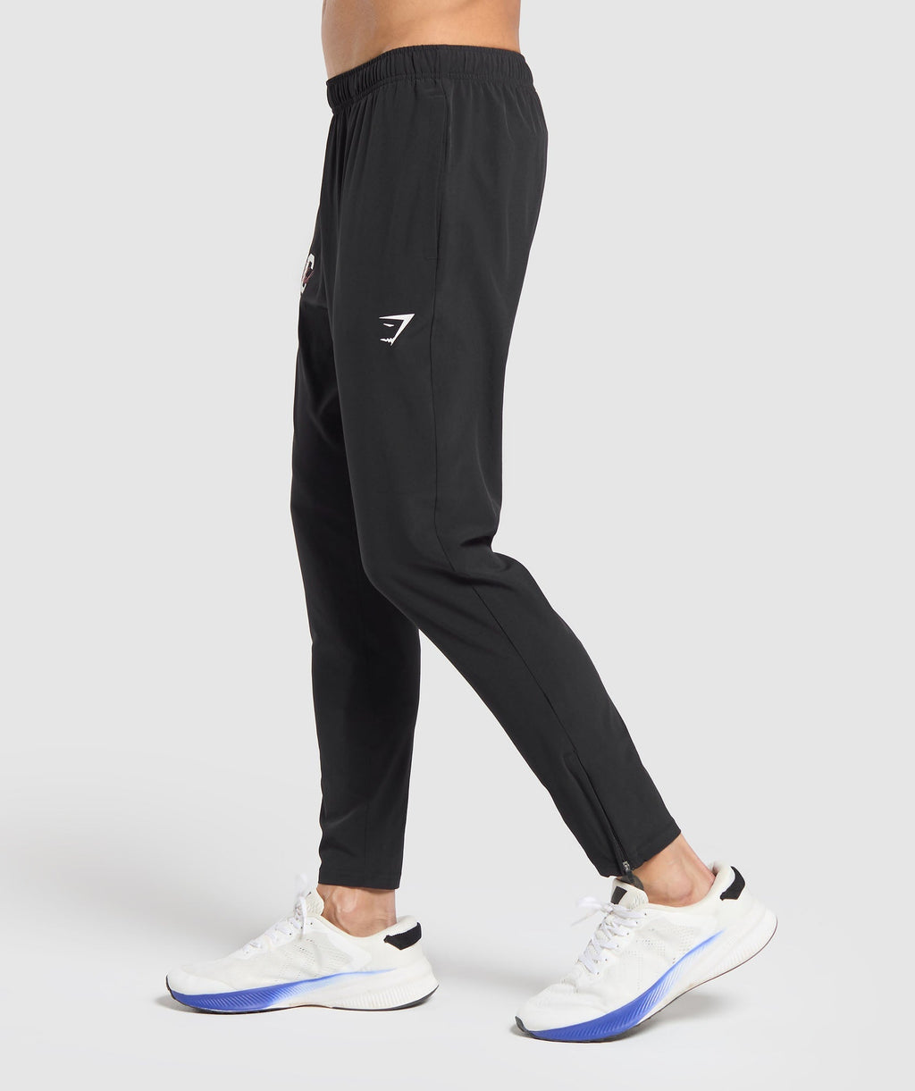 Gymshark Script Woven Joggers - Black - 3