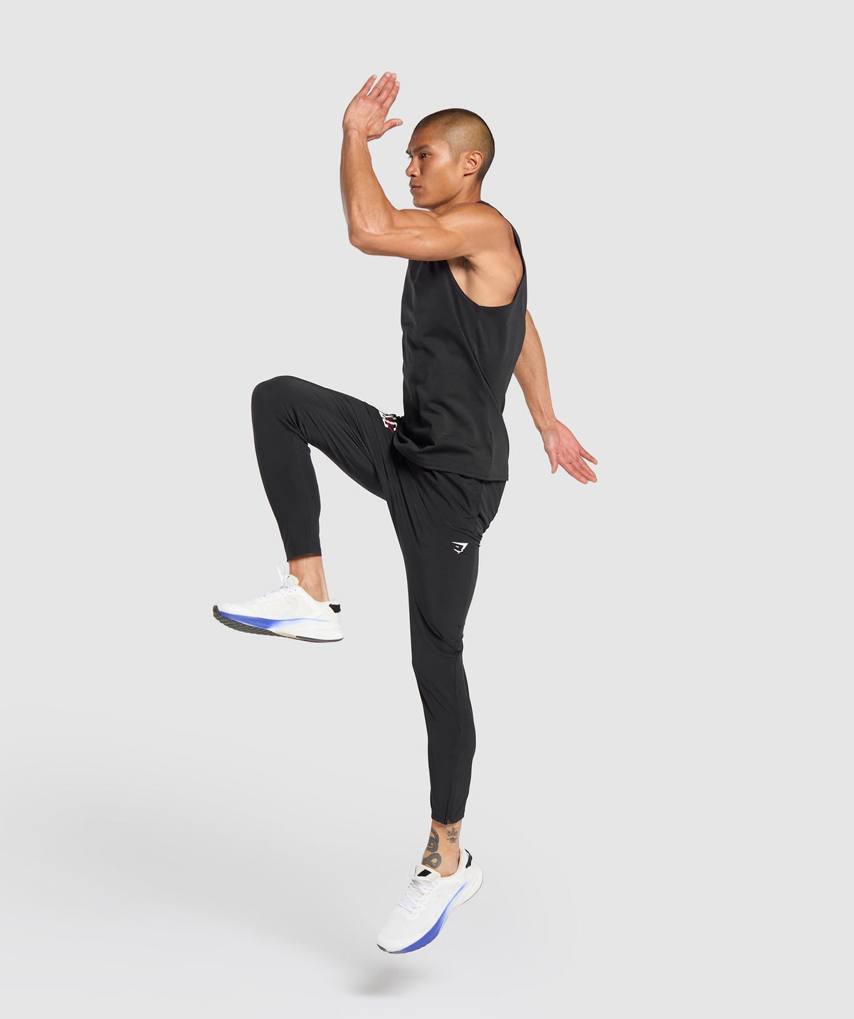 Gymshark Script Woven Joggers - Black - 4