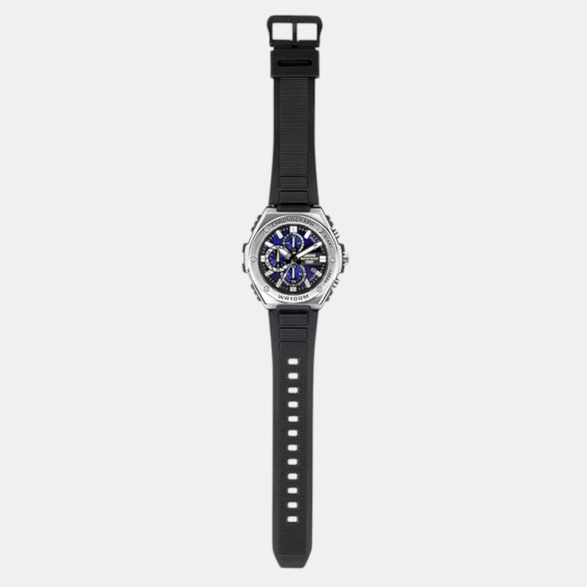 Casio Youth Men Quartz Blue Dial Chronograph Resin Watch AD282 - 5