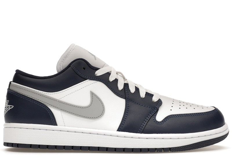 Jordan 1 Low - Wolf Grey Midnight Navy