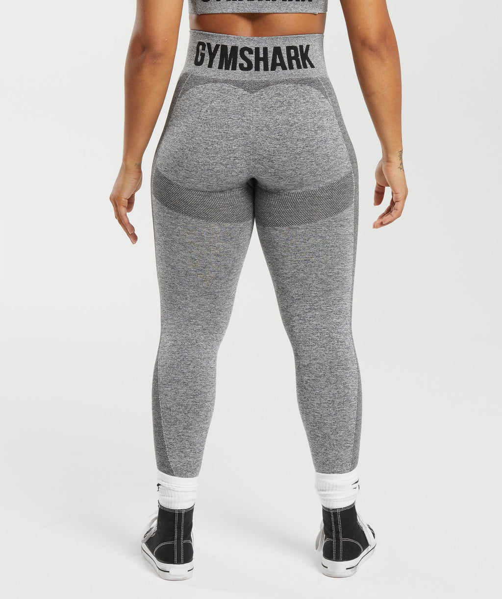 Gymshark Flex High Waisted Leggings - Charcoal Grey Marl - 2