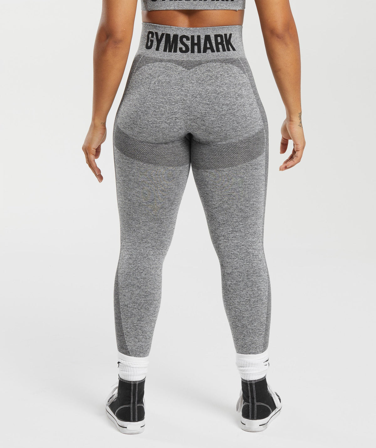 Gymshark Flex High Waisted Leggings - Charcoal Grey Marl - 2