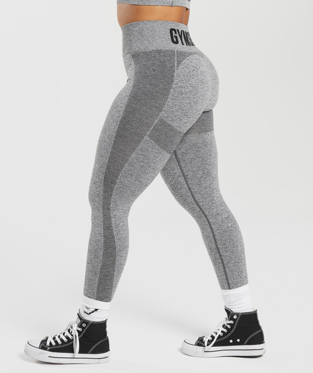 Gymshark Flex High Waisted Leggings - Charcoal Grey Marl - 3