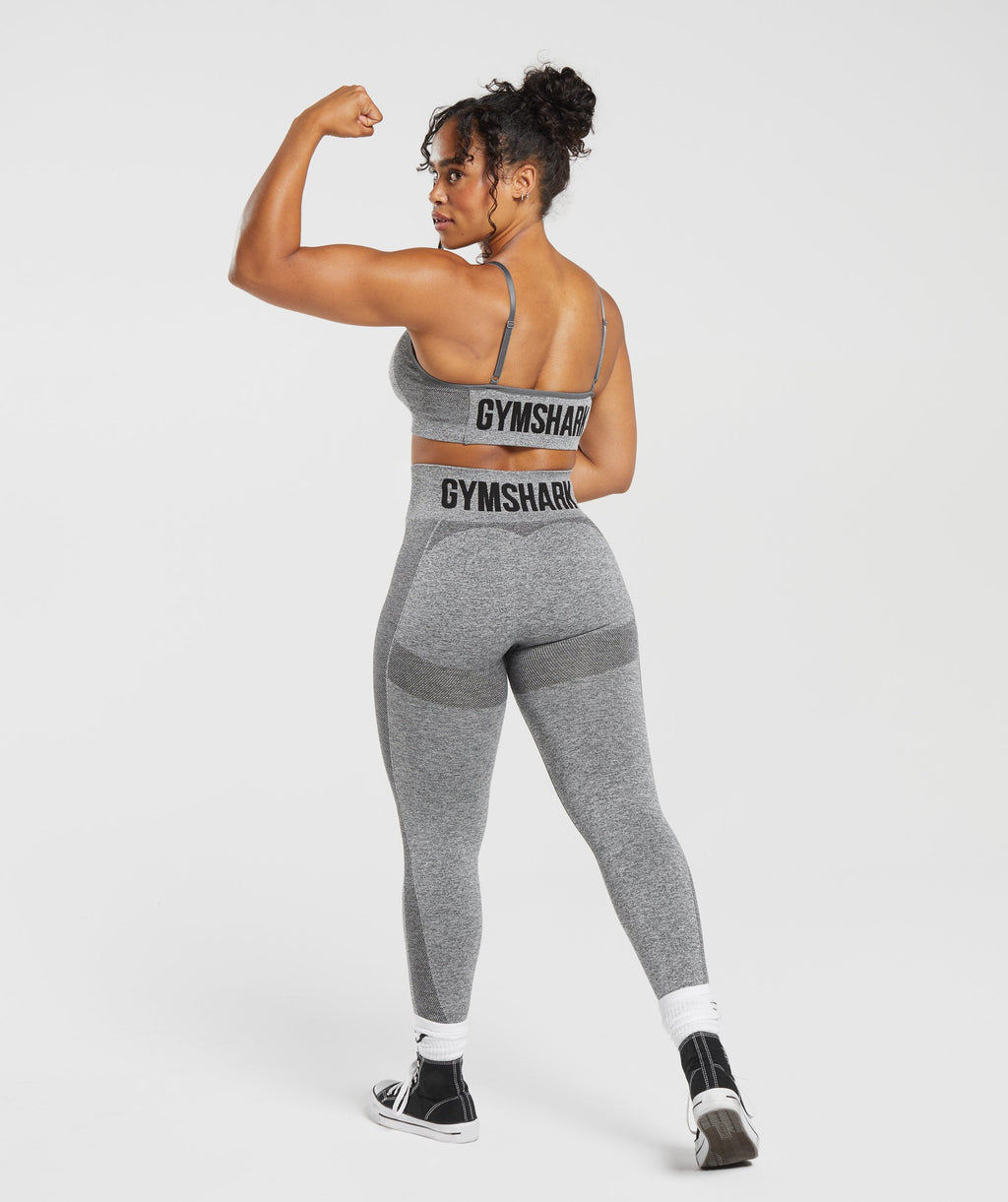 Gymshark Flex High Waisted Leggings - Charcoal Grey Marl - 4