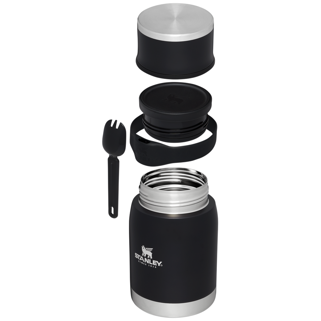 Stanley 1913 Adventure To-Go Food Jar + Spork | 24 OZ - Black 2.0 - 2