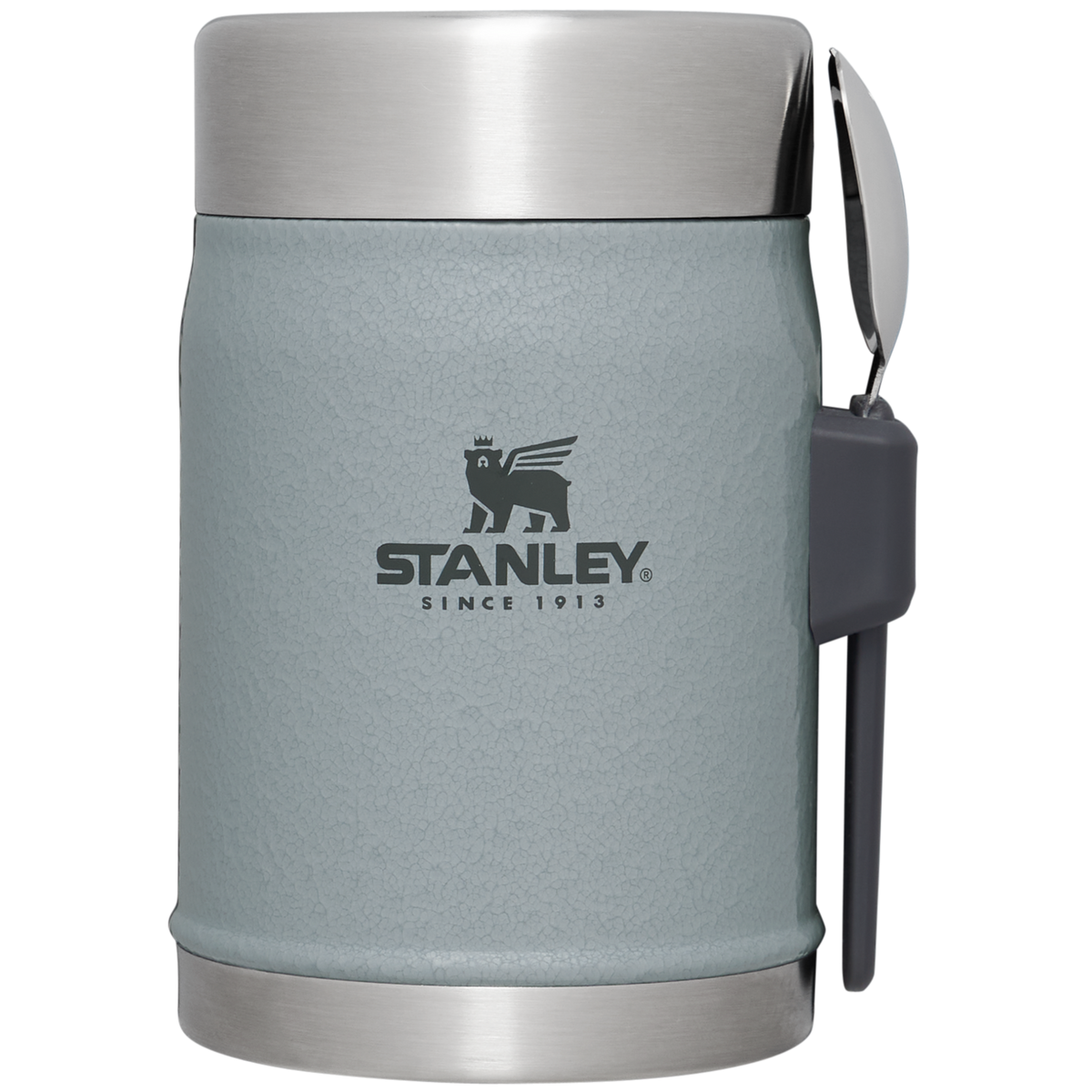 Stanley 1913 Classic Legendary Food Jar + Spork | 14 OZ - Hammertone Silver