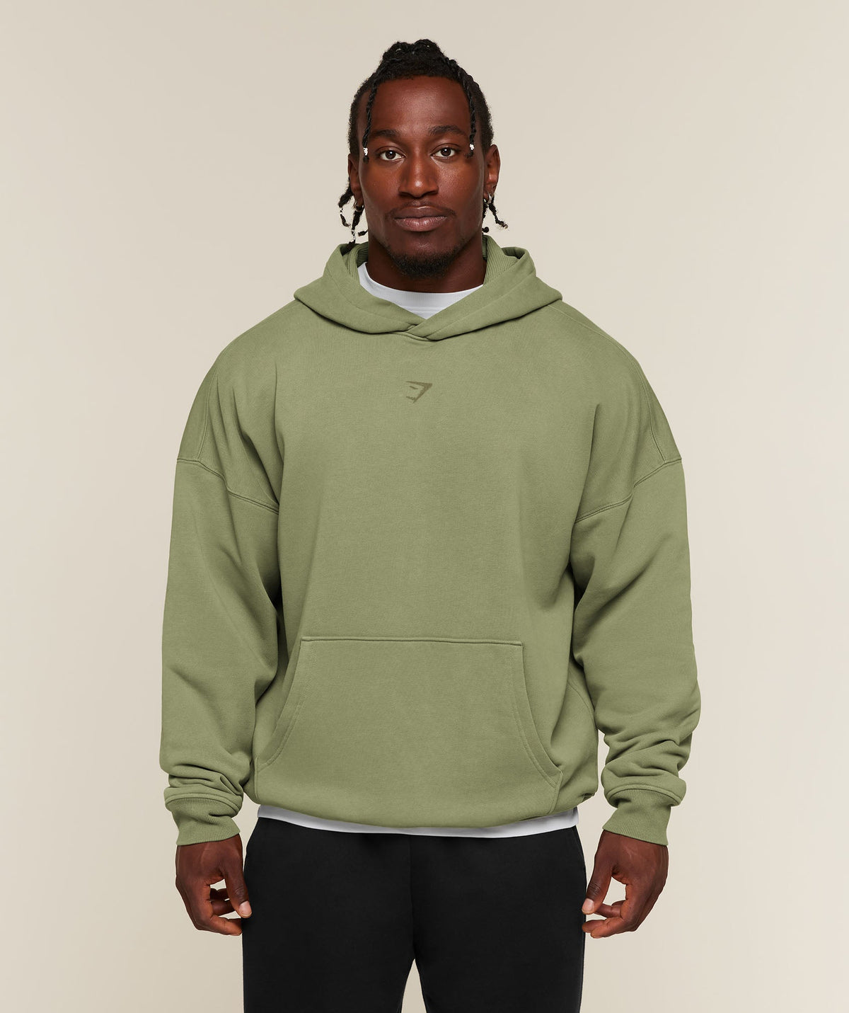Gymshark Power Washed Oversized Hoodie - Grounded Green - 2