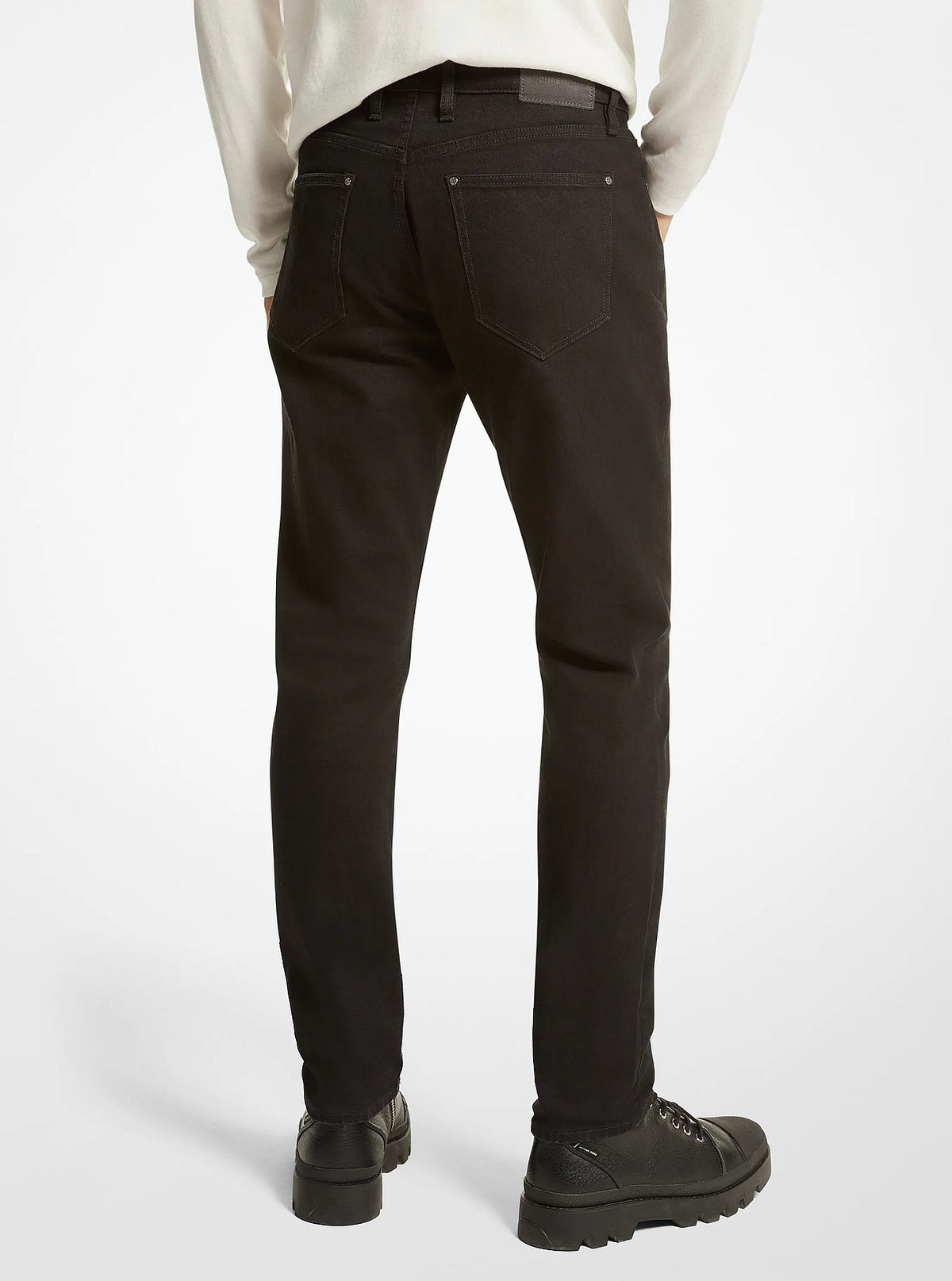 Michael Kors Slim-Fit Stretch-Cotton Jeans - Black - 2