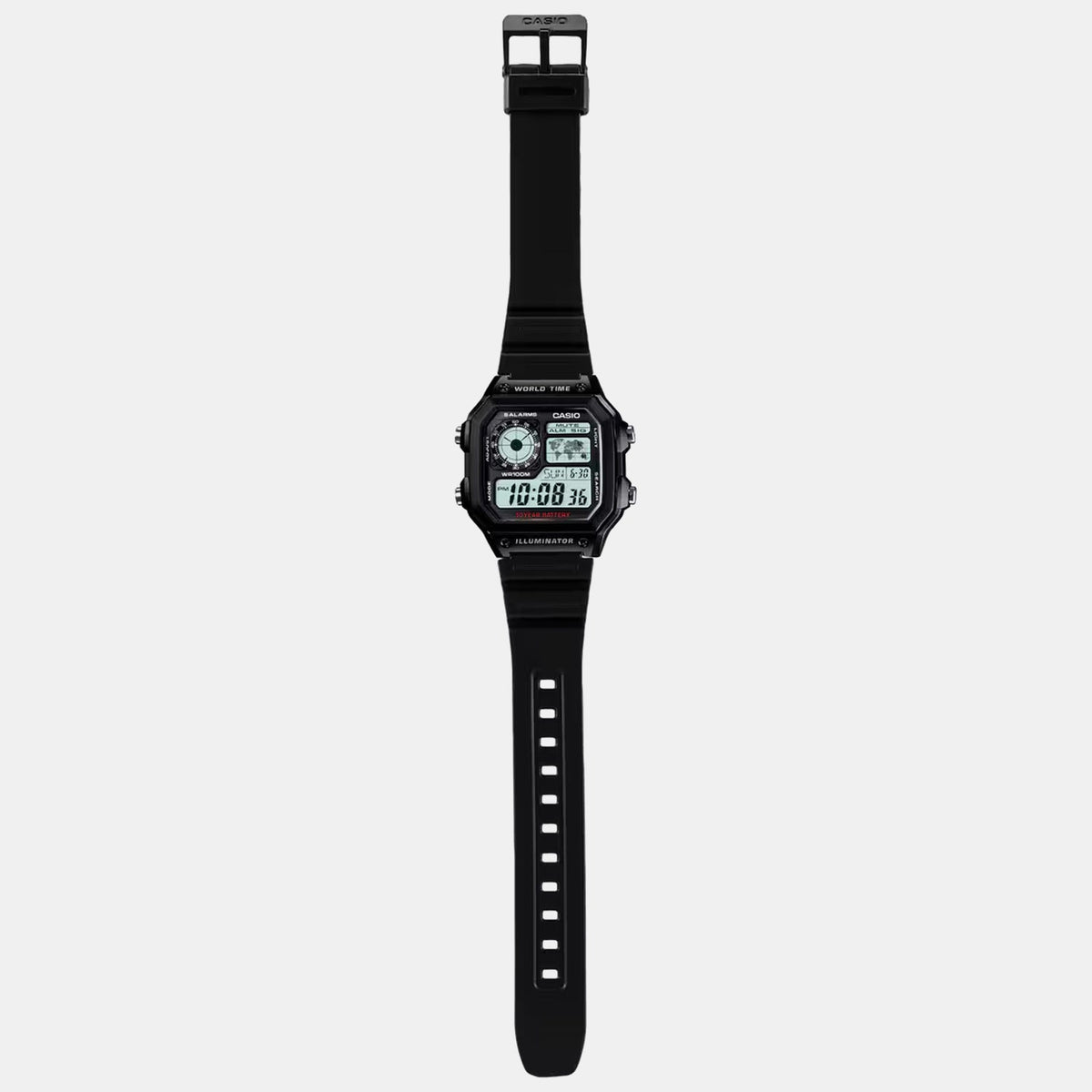 Casio Youth Unisex Quartz Black Dial Digital Resin Watch D097 - 5