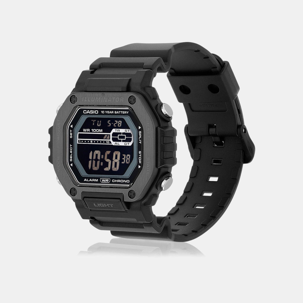 Casio Youth Men Quartz Black Dial Digital Resin Watch D349 - 2