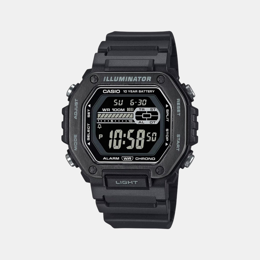 Casio Youth Men Quartz Black Dial Digital Resin Watch D349 - 1
