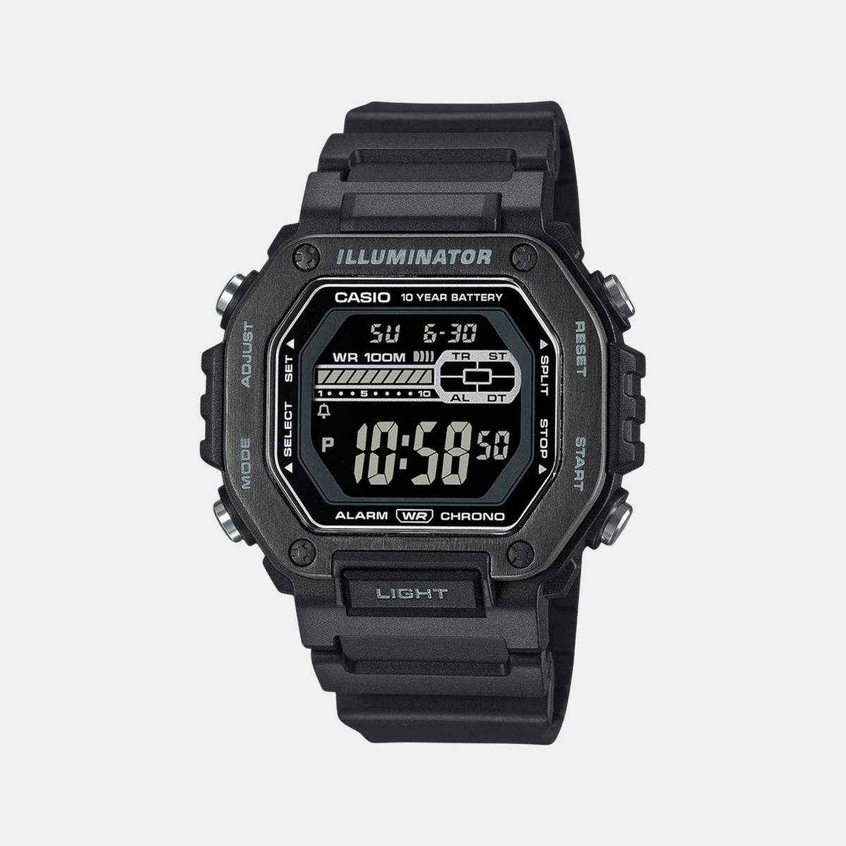 Casio Youth Men Quartz Black Dial Digital Resin Watch D349 - 1