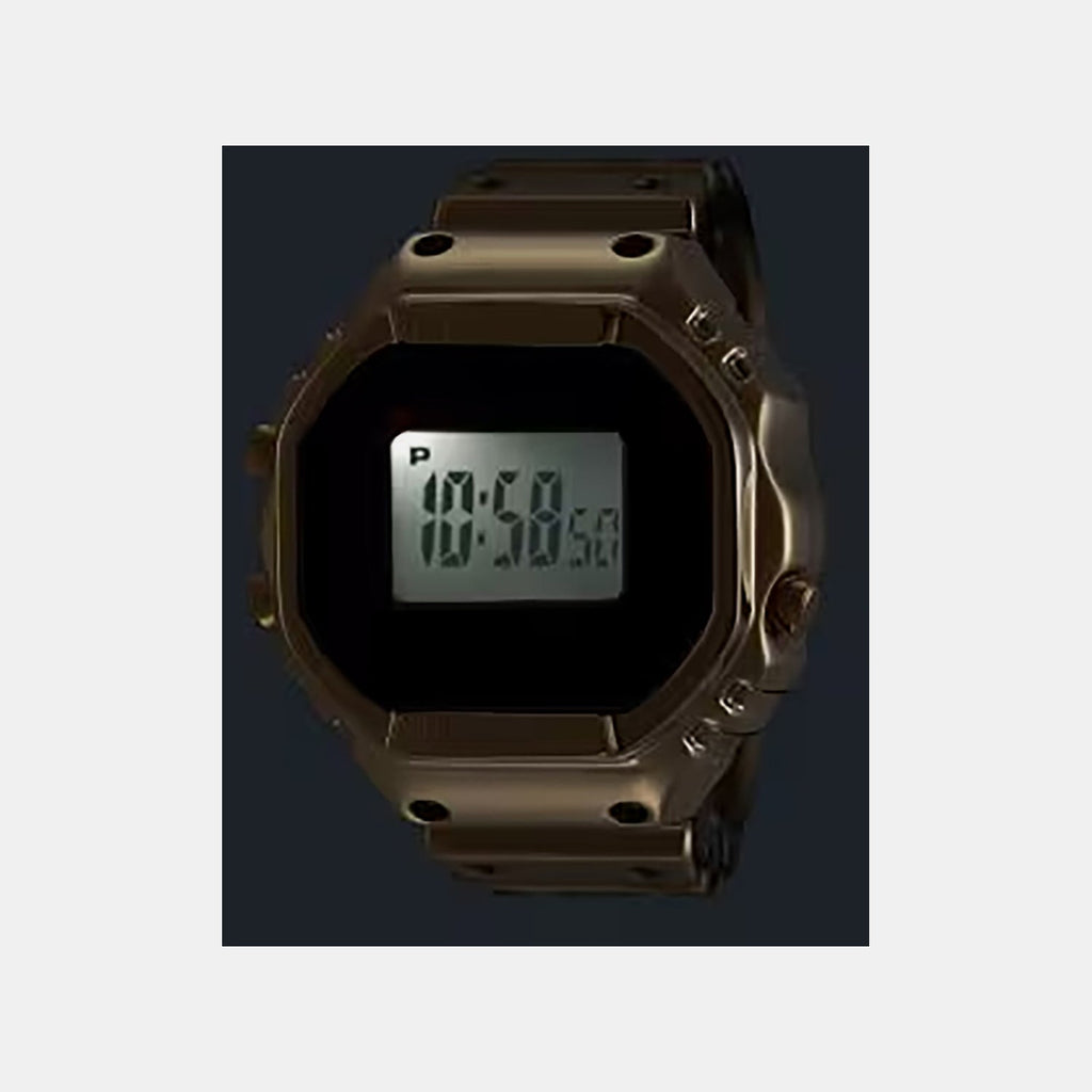 Casio Enticer Men Quartz Transparent Dial Digital Stainless Steel Watch D412 - 4