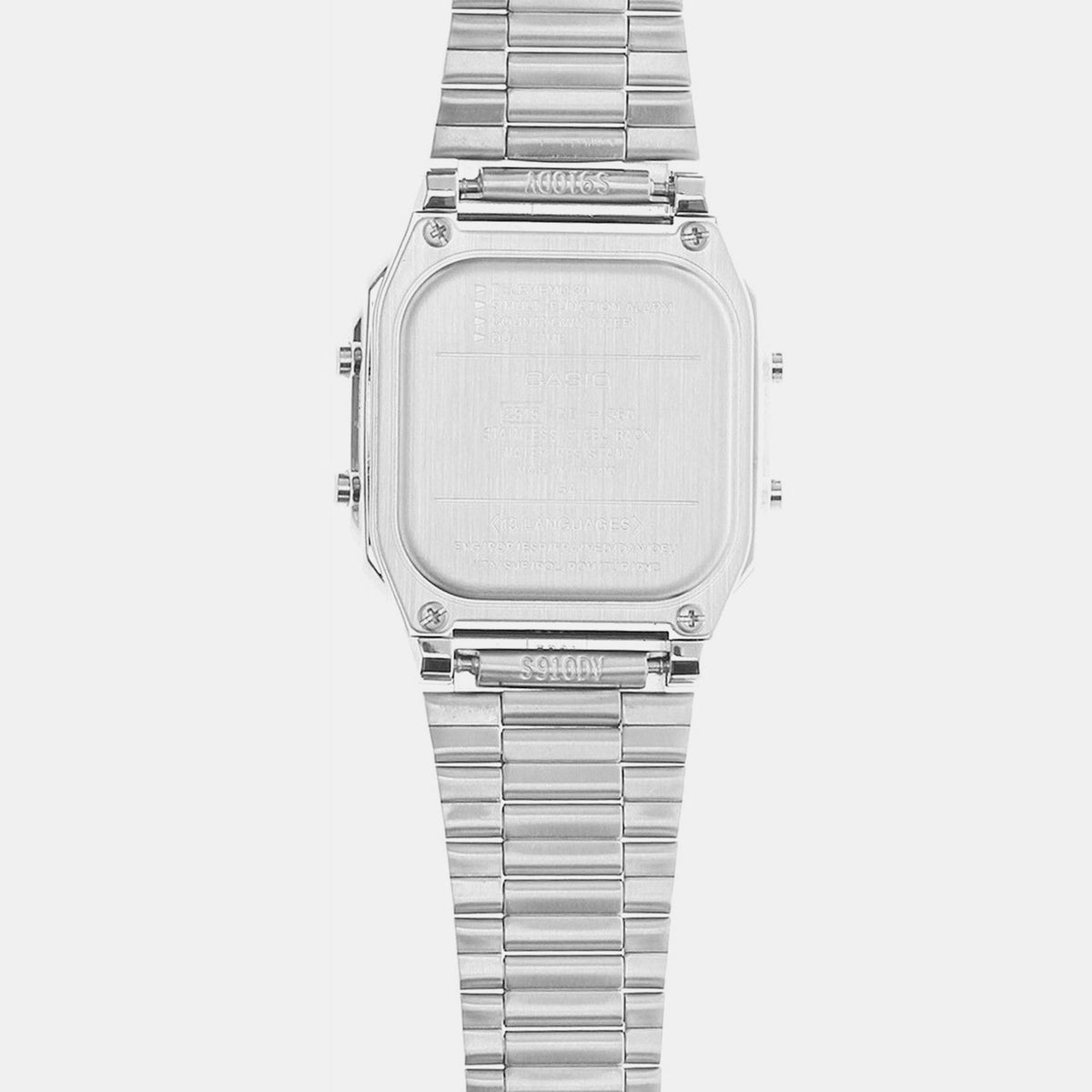 Casio Vintage Unisex Quartz Silver Dial Digital Stainless Steel Watch DB27 - 3