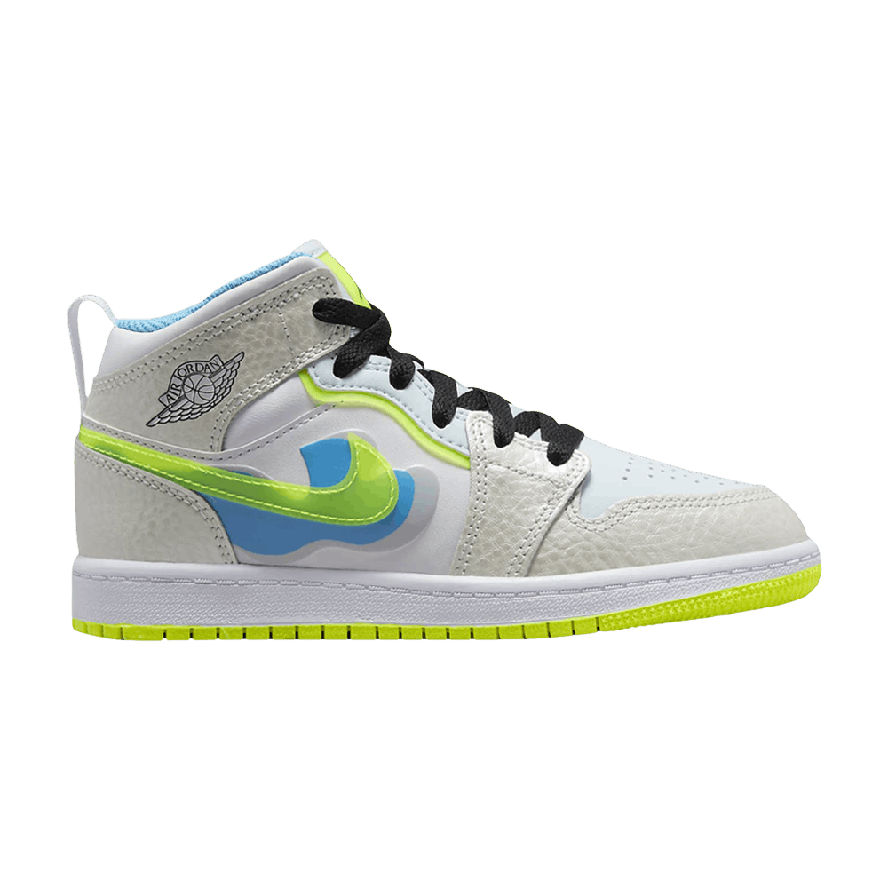 Air Jordan 1 Mid SE PS - Warped Swoosh