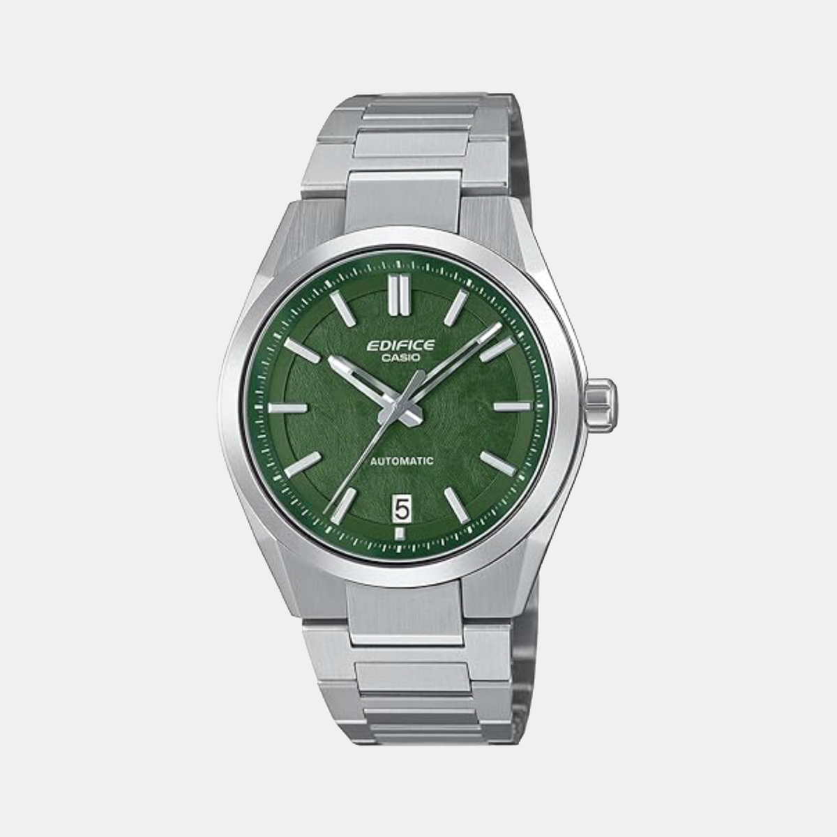 Casio Edifice Men Automatic Green Dial Analog Stainless Steel Watch ED671 - 1