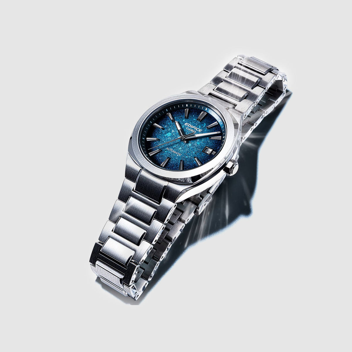 Casio Edifice Men Quartz Blue Dial Analog Stainless Steel Watch ED705 (EFK-200D-2A) - 3