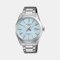 Casio Edifice Men Quartz Blue Dial Analog Stainless Steel Watch ED715 - 1