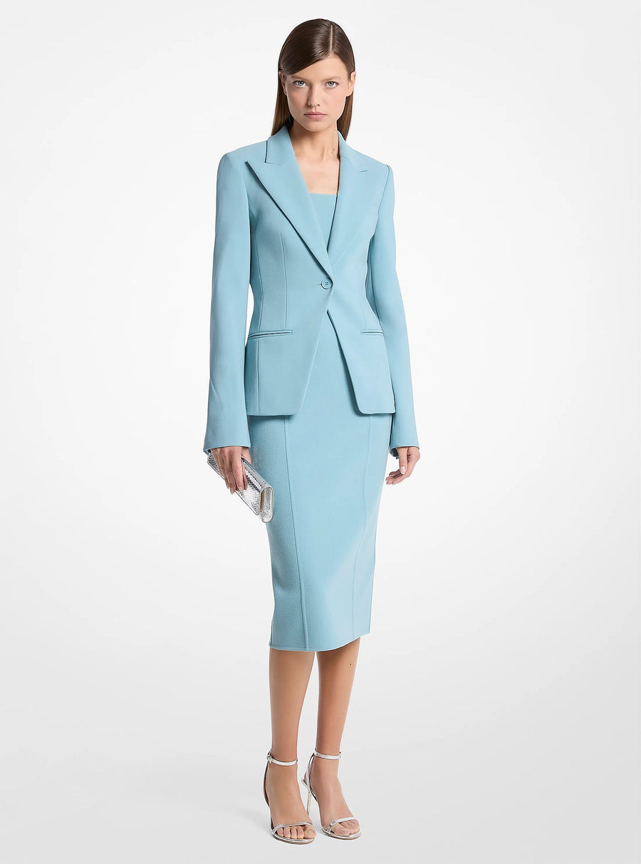 Michael Kors Stretch Pebble Crepe Blazer