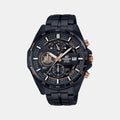 Casio Edifice Men Quartz Black Dial Chronograph Stainless Steel Watch EX493 - 1