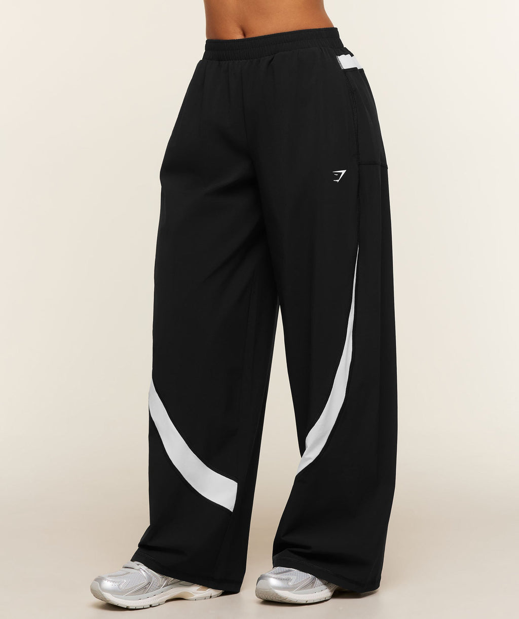 Gymshark Edge Dipped Pants Short - Black/White - 3