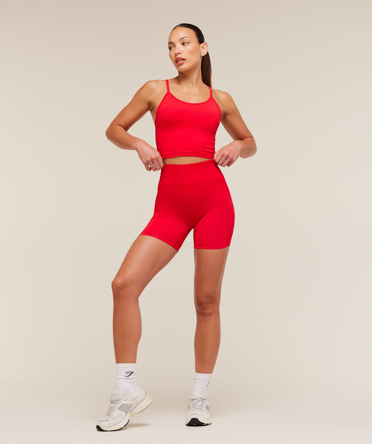 Gymshark Energised Seamless Shorts - Athletic Red - 4