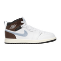 Air Jordan 1 Mid SE PS - White Blue Grey