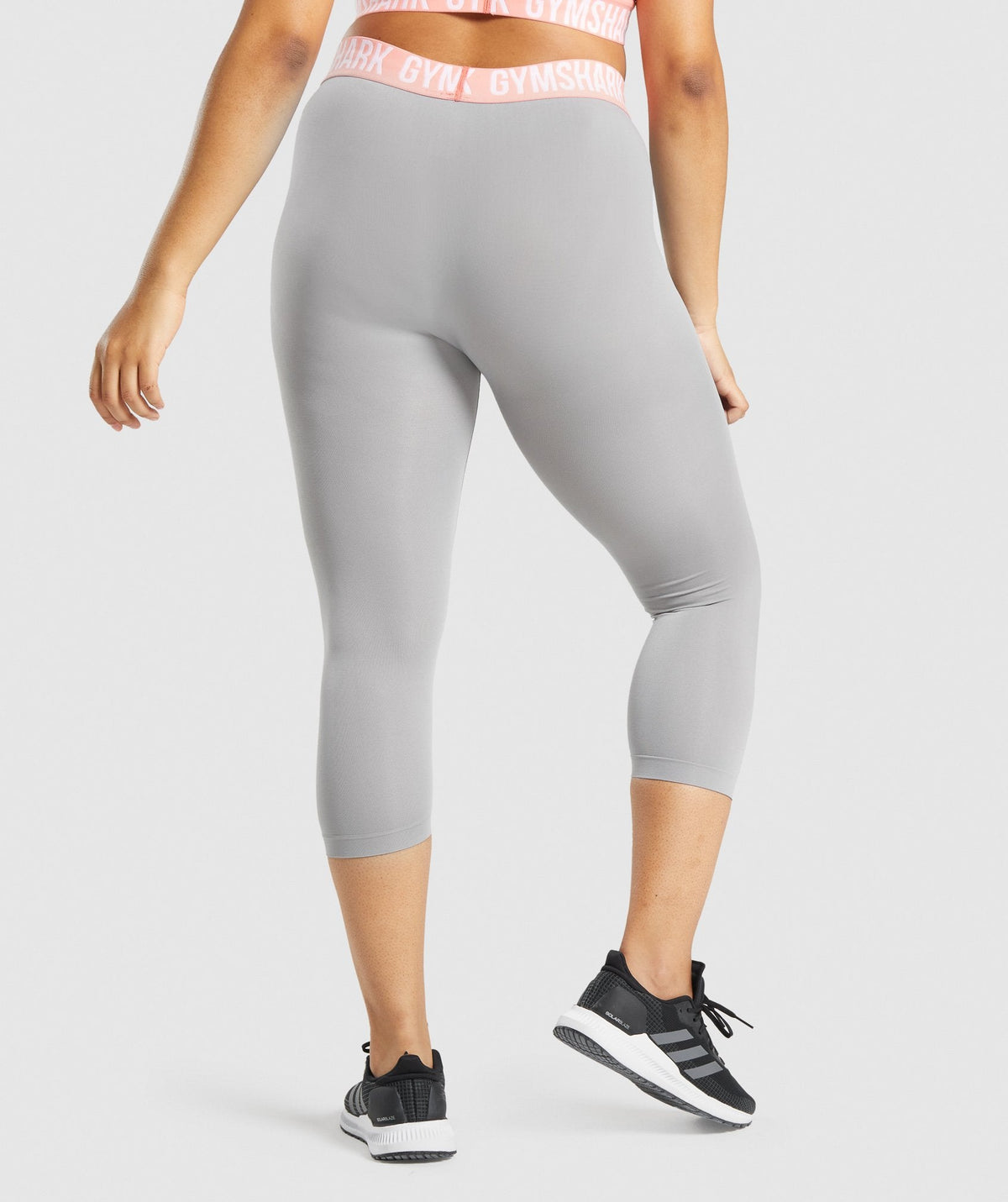 Gymshark Fit Seamless Cropped Leggings - Smokey Grey - 2